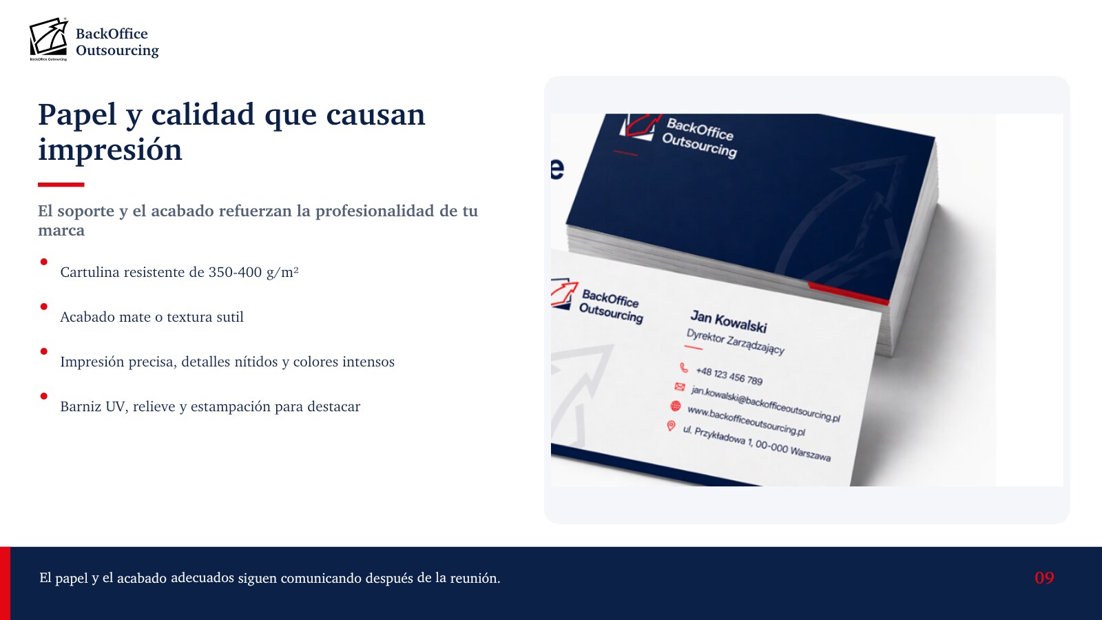 Oferta de impresión - diapositiva 9 / 17