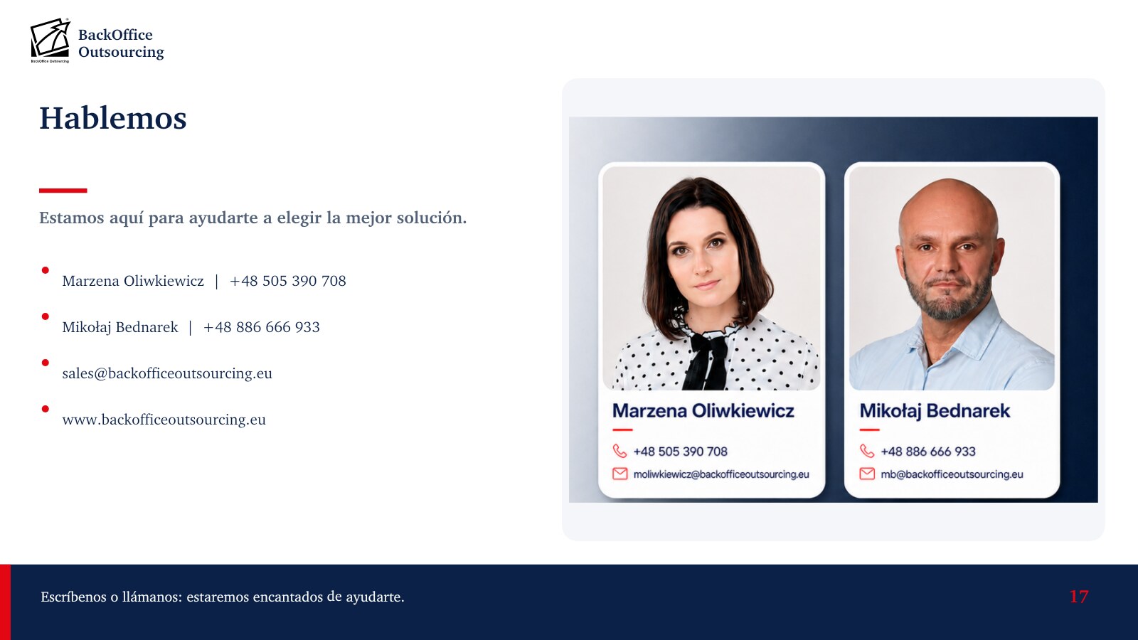 Oferta de impresión - diapositiva 17 / 17